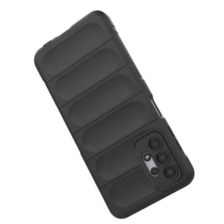 Para Samsung Galaxy A13 4G Funda Protectora de Teléfono Resistente a los Golpes TPU Cubierta Trasera Rústica del Teléfono - Blanco