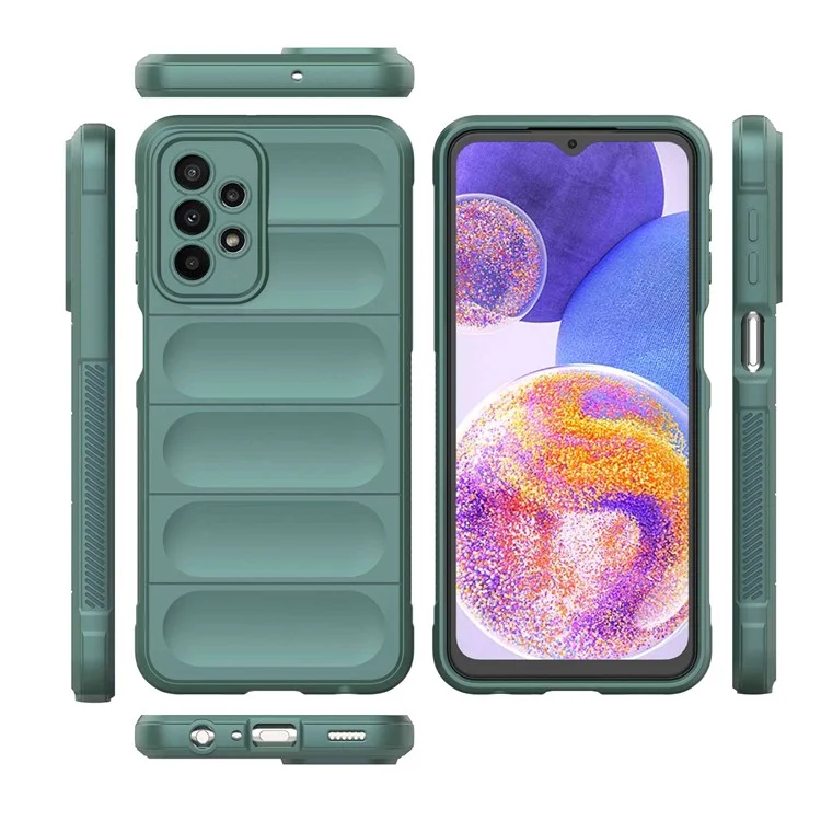 For Samsung Galaxy A23 5G (Global Version) / 4G TPU Phone Case Anti-drop Protection Back Cover - Green