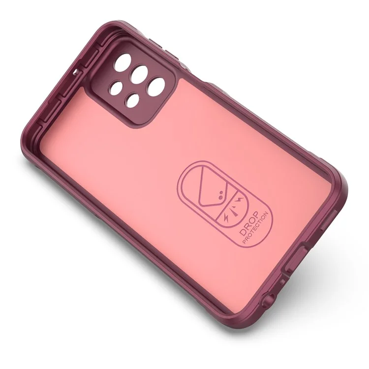 Per Samsung Galaxy A23 5G (Versione Globale) / 4G TPU Custodia per Telefono Protezione Anti-caduta Copertura Posteriore - Vino Rosso