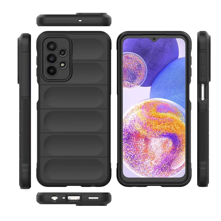 Para Samsung Galaxy A23 5G (Versión Global) / 4G Funda de Teléfono TPU Anti-caída Cubierta Posterior - Lila Claro