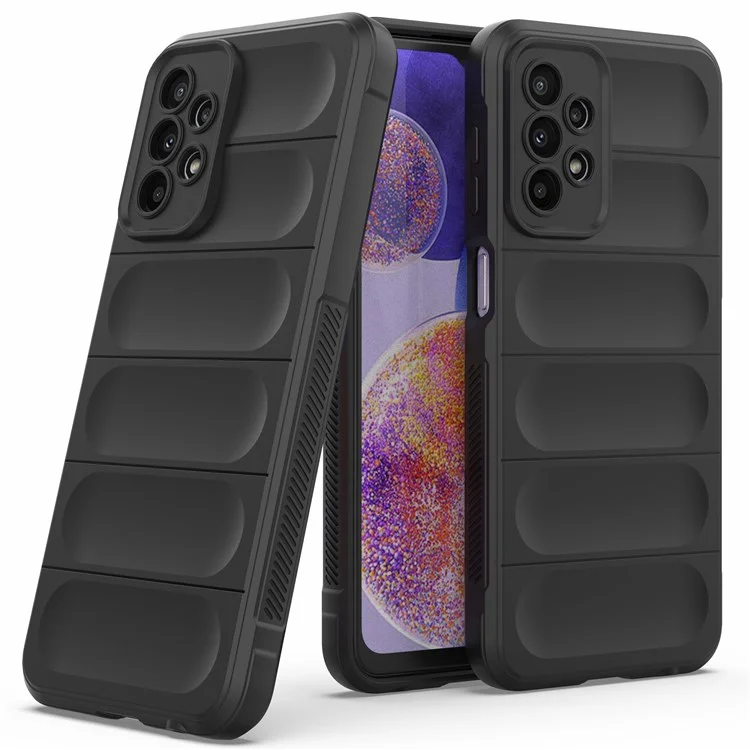 Para Samsung Galaxy A23 5G (Versão Global) / Capa de Telefone 4G TPU Antideslizante - Azul Escuro