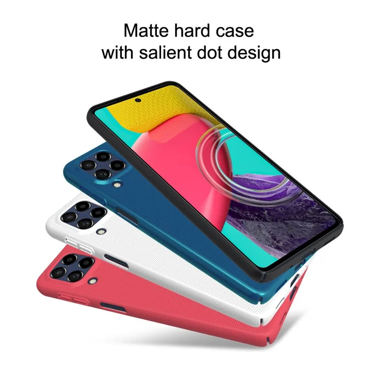 Nillkin Super Frosted Shield Téléphone Pour Samsung Galaxy M53 5G Finishroche Mate De Choc Shel De Couverture De Téléphone Hard PC Hard PC - Blanche