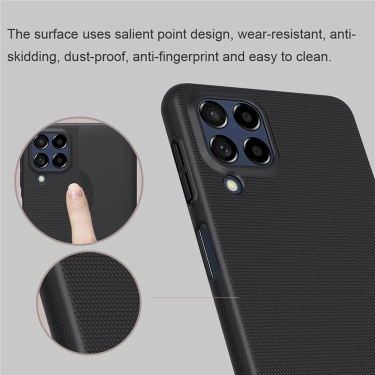 Nillkin Super Frosted Shield Téléphone Pour Samsung Galaxy M53 5G Finishroche Mate De Choc Shel De Couverture De Téléphone Hard PC Hard PC - Blanche