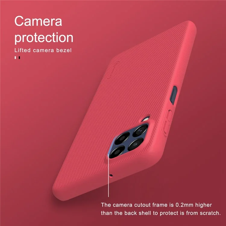 Nillkin Super Frosted Shield Téléphone Pour Samsung Galaxy M53 5G Finishroche Mate De Choc Shel De Couverture De Téléphone Hard PC Hard PC - Blanche