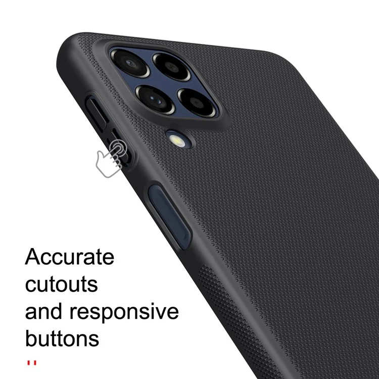 Nillkin Super Frosted Shield Téléphone Pour Samsung Galaxy M53 5G Finishroche Mate De Choc Shel De Couverture De Téléphone Hard PC Hard PC - Blanche