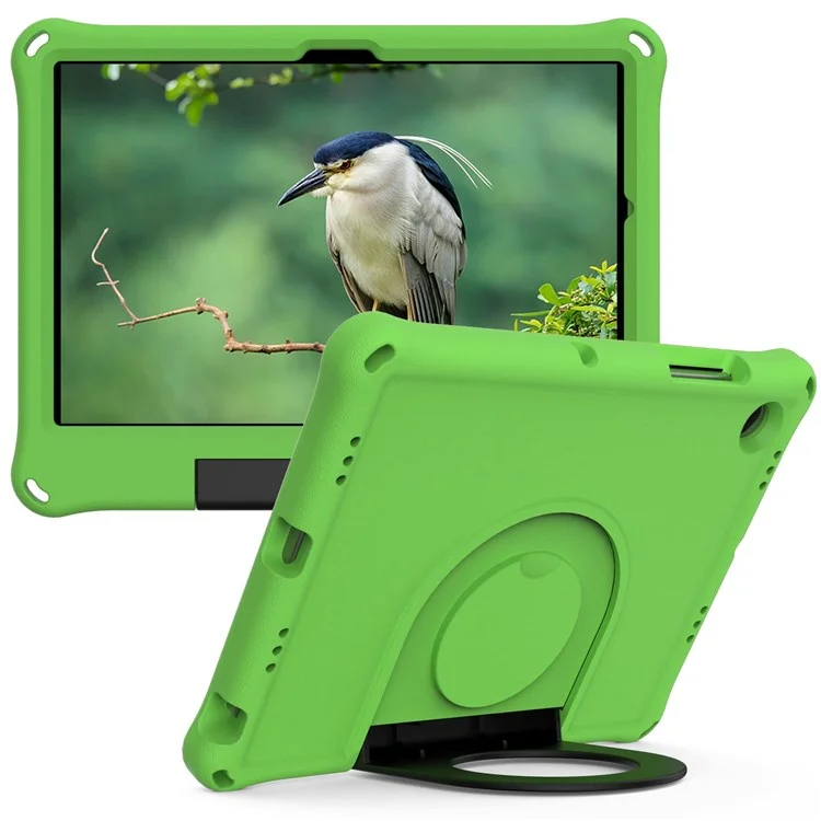 Para Samsung Galaxy Tab A8 10.5 (2021) SM-X200/SM-X205 Case de Protección de la Tableta EVA Cubierta de Diseño de Patada Plegable de Anillo Plegable - Verde