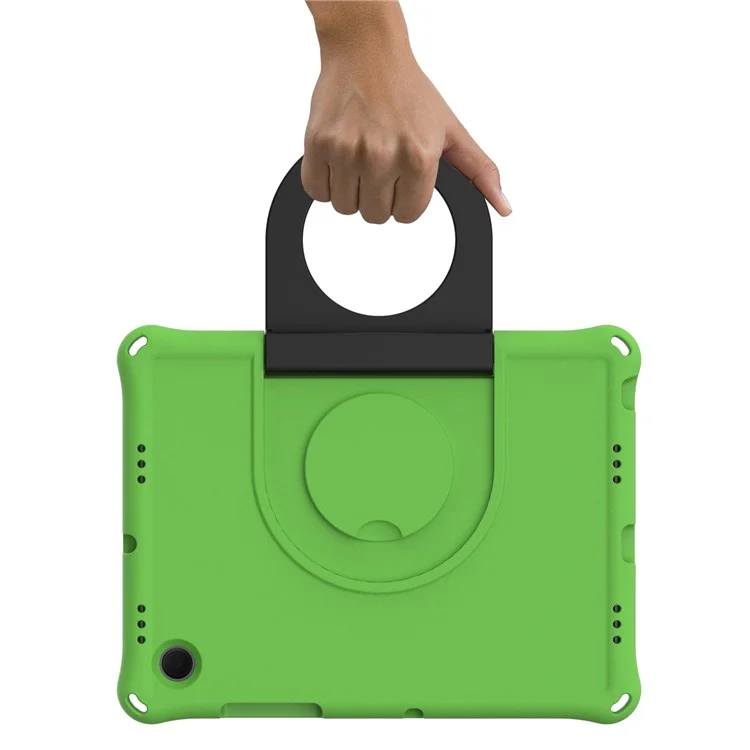 Para Samsung Galaxy Tab A8 10.5 (2021) SM-X200/SM-X205 Case de Protección de la Tableta EVA Cubierta de Diseño de Patada Plegable de Anillo Plegable - Verde