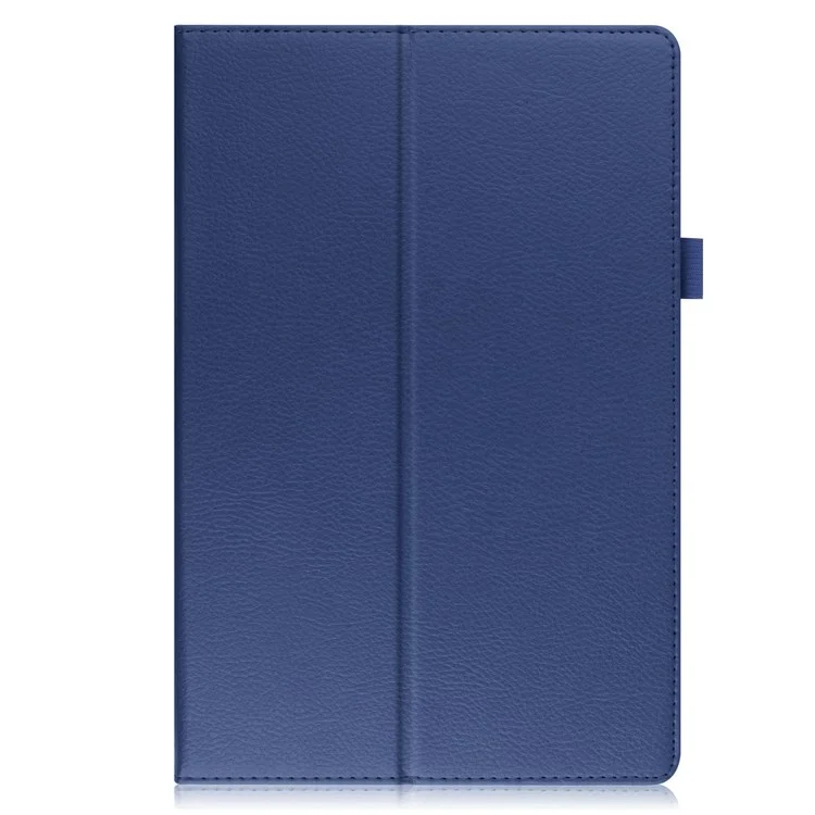 Para Samsung Galaxy Tab A8 10.5 (2021) / (2022) Litchi Texture Tablet Case Capa Protetora de Couro PU com Função Auto Acordar / Dormir - Azul Escuro