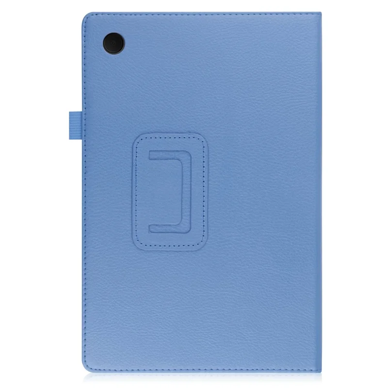For Samsung Galaxy Tab A8 10.5 (2021) / (2022) Litchi Texture Tablet Case PU Leather Protective Cover with Auto Wake / Sleep - Baby Blue