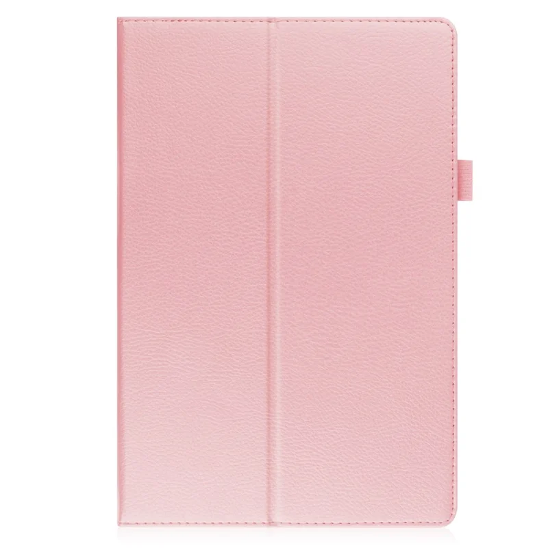 For Samsung Galaxy Tab A8 10.5 (2021) / (2022) Litchi Texture Tablet Case PU Leather Protective Cover with Auto Wake / Sleep - Pink