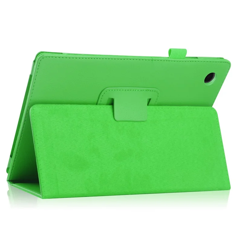 For Samsung Galaxy Tab A8 10.5 (2021) / (2022) Litchi Texture Tablet Case PU Leather Protective Cover with Auto Wake / Sleep - Green