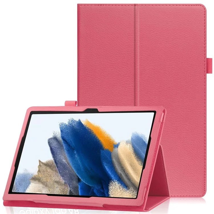 Per Samsung Galaxy Tab A8 10.5 (2021) / (2022) Custodia Tablet in Pelle di Struzzo Protettiva con Riattivazione / Sospensione Automatica - Rose