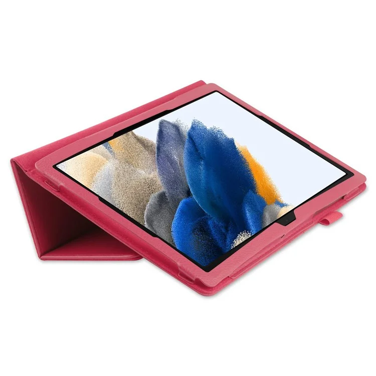 Per Samsung Galaxy Tab A8 10.5 (2021) / (2022) Custodia Tablet in Pelle di Struzzo Protettiva con Riattivazione / Sospensione Automatica - Rose