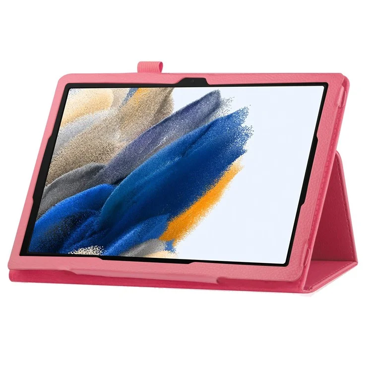 Per Samsung Galaxy Tab A8 10.5 (2021) / (2022) Custodia Tablet in Pelle di Struzzo Protettiva con Riattivazione / Sospensione Automatica - Rose