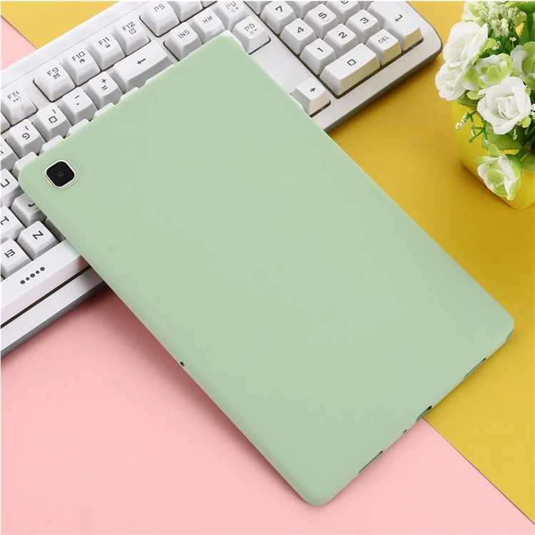 Para Samsung Galaxy Tab A7 10.4 (2022) / (2020) Funda Protectora de Silicona Líquida a Prueba de Golpes para Tableta - Verde