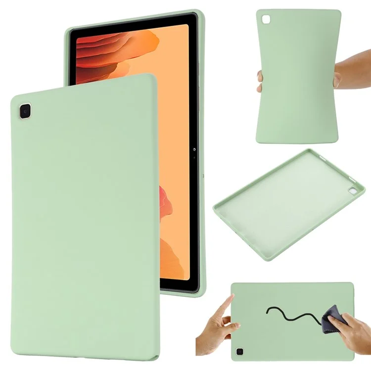 Para Samsung Galaxy Tab A7 10.4 (2020) Liquid Silicone Proprove-Proof Combut Case Tampa De Proteção - Verde