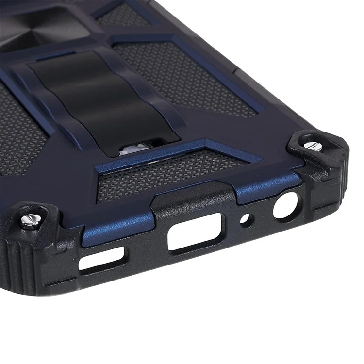 Para Samsung Galaxy A03 Core PC e TPU Comb Combo Armour Phone Caso Case de Desgaste de Desgaste do Kickstand Hybrid Shell - Azul
