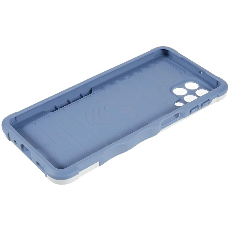 Pour Motorola Moto M53 5G Résistant à L'usure Résistante à la Gueule de Gamme Soft TPU PC Armure Military Grade Couvercle du Porte-anne - Blanche
