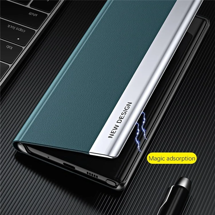 Для Samsung Galaxy M53 5G PU Cutem Electrating Cleant Function Flip Shell Shell - Сапфир