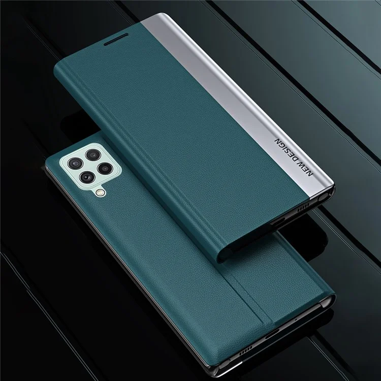 Для Samsung Galaxy M53 5G PU Cutem Electrating Cleant Function Flip Shell Shell - Сапфир