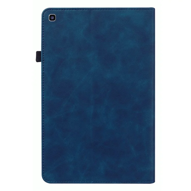 Capa de Tablet em Cores Sólidas Anti-gotas Com Bolso Com Zíper Para o Samsung Galaxy Tab A 8.0 (2019) SM-T290 (wi-fi)/sm-t295 (LTE)/SM-T297, TPU+PU pu Slange - Azul Escuro