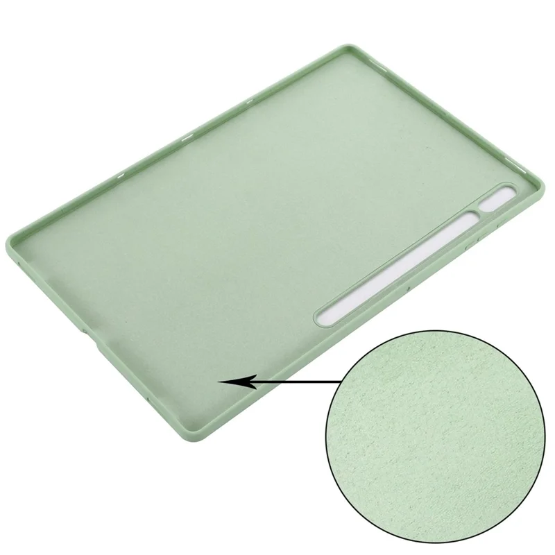 Per Samsung Galaxy Tab S8 Ultra Custodia Protezione in Microfibra Antischeggiatura Slim Tablet Custodia in Silicone Liquido Protettiva - Verde