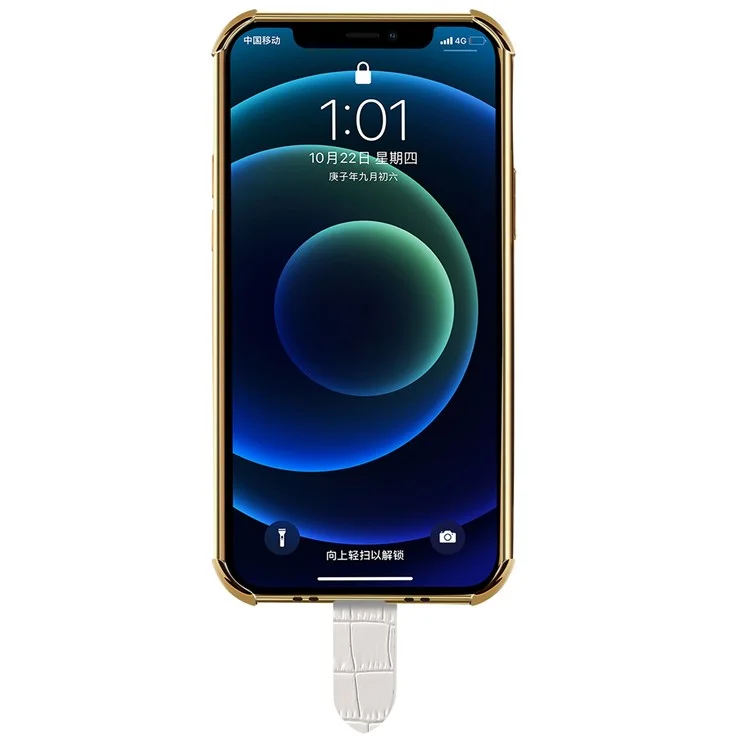 Pour Samsung Galaxy M23 5G / F23 5G Couverture de Téléphone Portable Anti-automne à L'épreuve Des Chocs 6D Crocodile de Téléphone Crocodile Electroplated Crocodile Boot en Cuir PU Revêtu de TPU Avec Sangle de Sangle à Main - le Noir