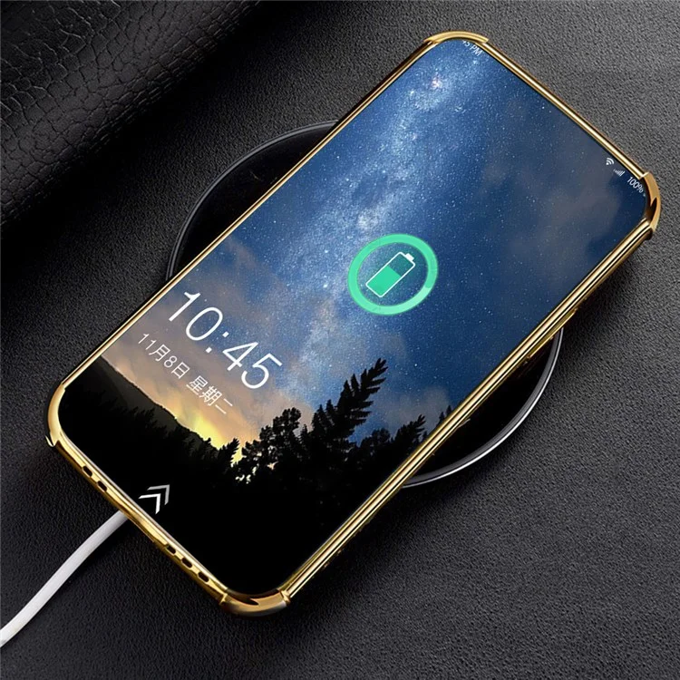 For Samsung Galaxy A13 4G Phone Case with Ring Holder Kickstand Anti-drop Precise Cutout Crocodile Texture Leather Coated TPU 6D Electroplated Scratch Resistant Shell - Black