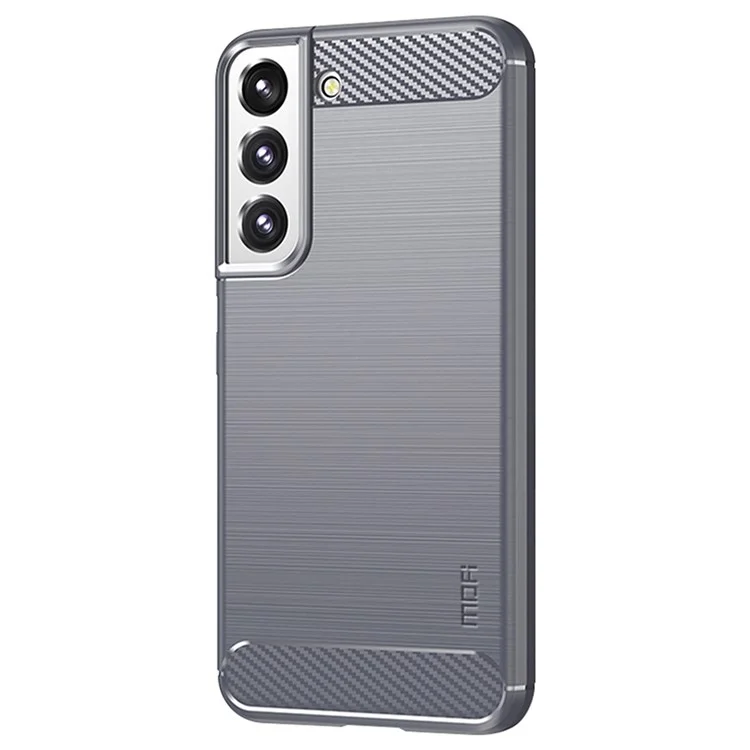 MOFI JK TPU Serie-1 Para Samsung Galaxy S22 5G Surfbured Carbon Fiber Case de Teléfono Resistente al Desgaste TPU Protective Protective - Gris