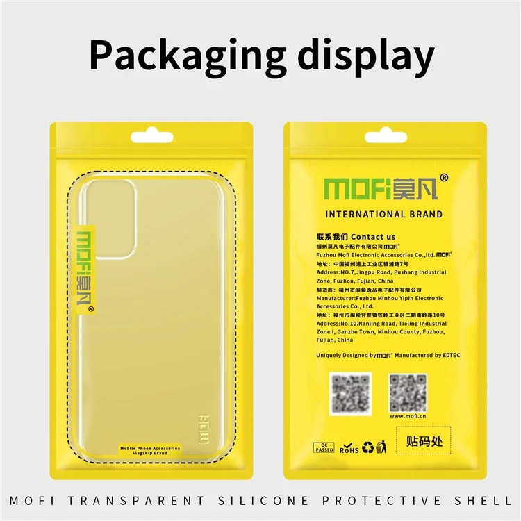 MOFI Para Samsung Galaxy A23 5G (Versão Global) / 4G Capa de Telefone Protetora Transparente Anti-queda e Anti-choque Suave TPU