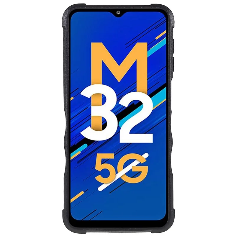 For Samsung Galaxy M32 5G/A32 5G PC + TPU Anti-slip Edge Protective Cover Drop-proof Phone Case - Blue