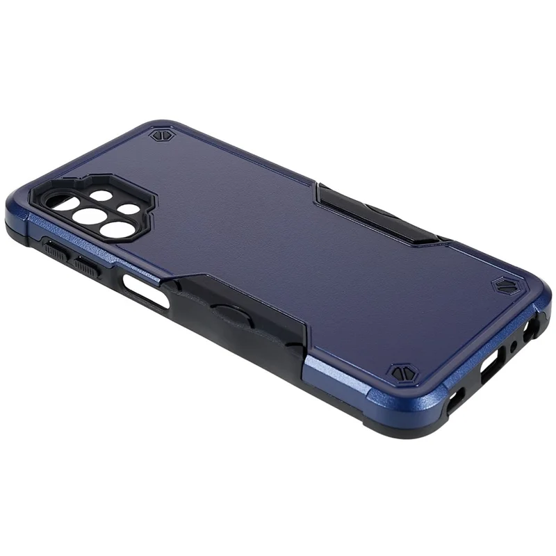 For Samsung Galaxy M32 5G/A32 5G PC + TPU Anti-slip Edge Protective Cover Drop-proof Phone Case - Blue