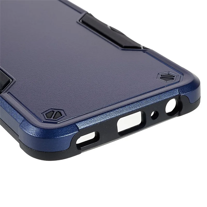 For Samsung Galaxy M32 5G/A32 5G PC + TPU Anti-slip Edge Protective Cover Drop-proof Phone Case - Blue