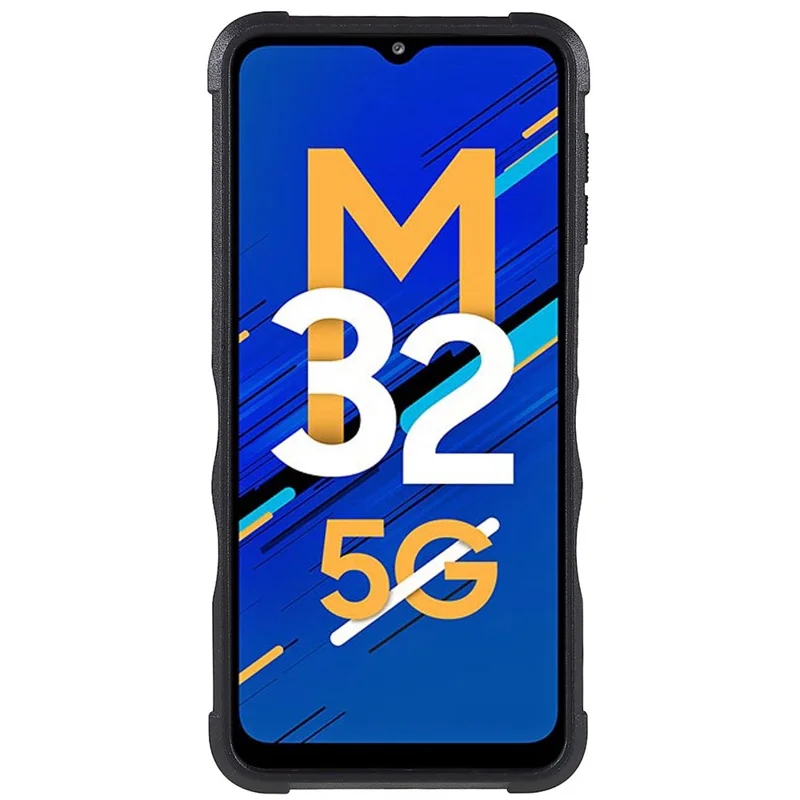 For Samsung Galaxy M32 5G/A32 5G PC + TPU Anti-slip Edge Protective Cover Drop-proof Phone Case - Green