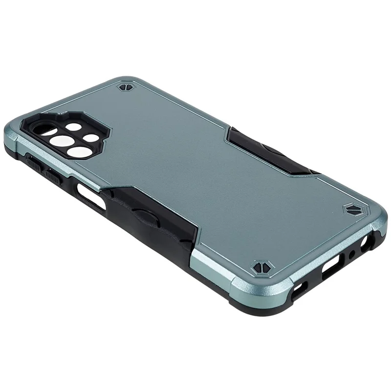 For Samsung Galaxy M32 5G/A32 5G PC + TPU Anti-slip Edge Protective Cover Drop-proof Phone Case - Green