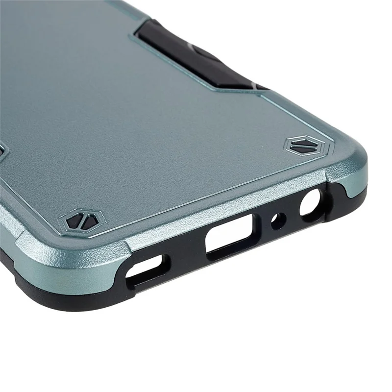 For Samsung Galaxy M32 5G/A32 5G PC + TPU Anti-slip Edge Protective Cover Drop-proof Phone Case - Green