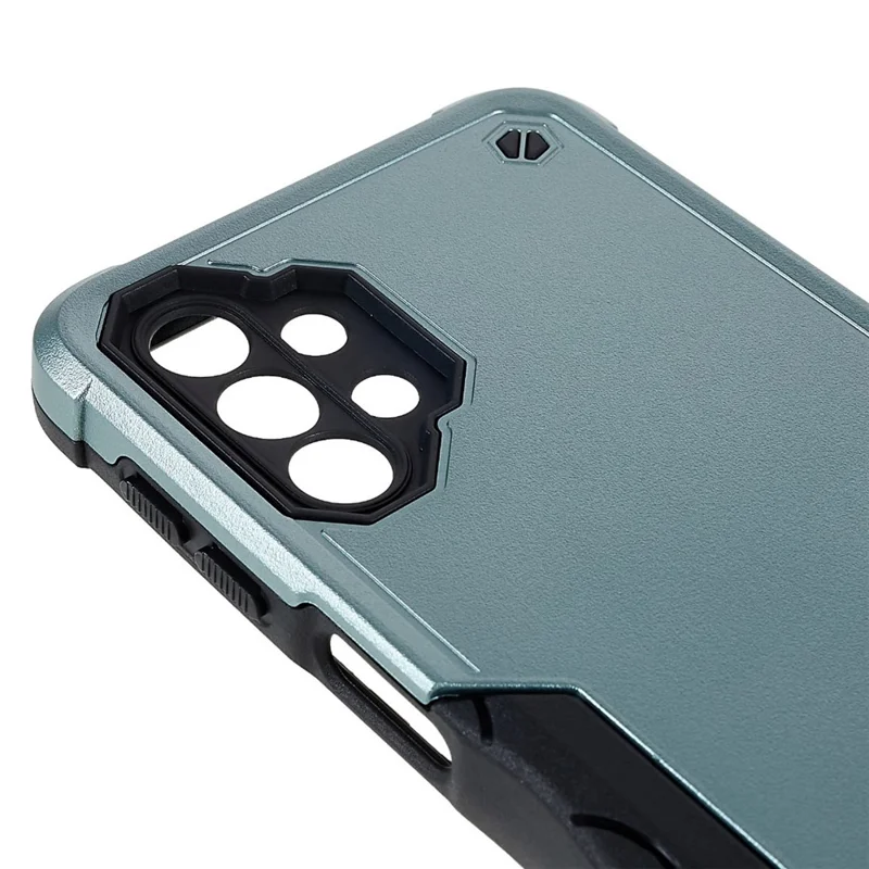 For Samsung Galaxy M32 5G/A32 5G PC + TPU Anti-slip Edge Protective Cover Drop-proof Phone Case - Green