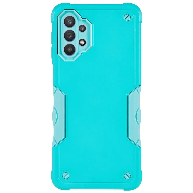 For Samsung Galaxy M32 5G/A32 5G PC + TPU Anti-slip Edge Protective Cover Drop-proof Phone Case - Light Green
