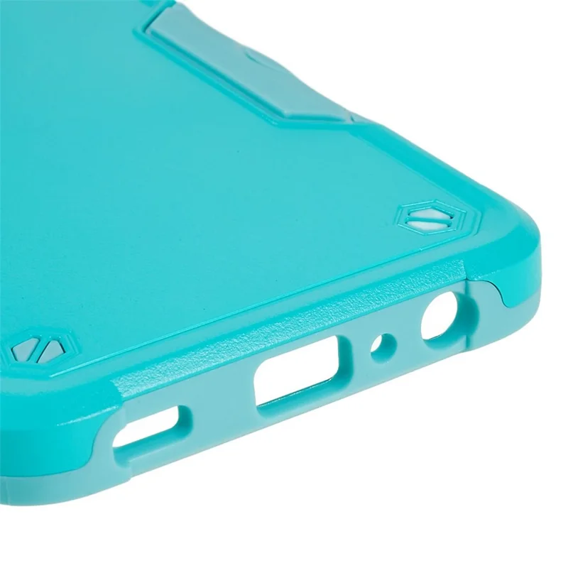 For Samsung Galaxy M32 5G/A32 5G PC + TPU Anti-slip Edge Protective Cover Drop-proof Phone Case - Light Green