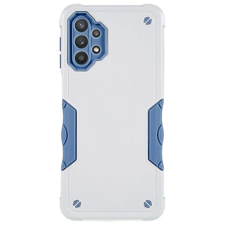 Para Samsung Galaxy M32 5G/A32 5G PC + TPU Anti-slip Edge Tampa Proteção à Prova de Gota de Telefone - Branco
