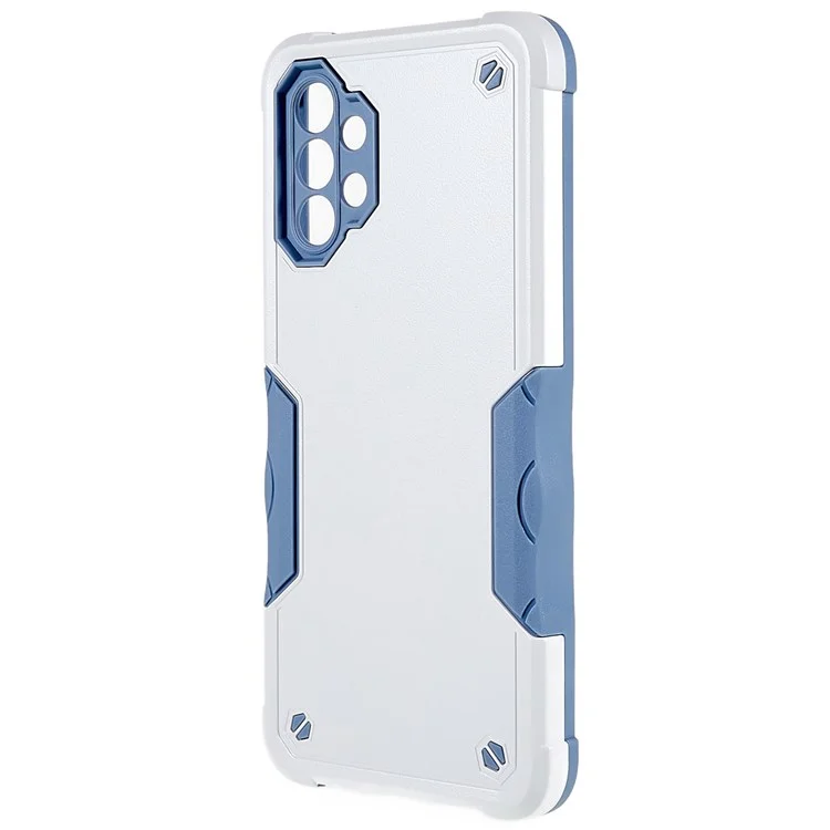 Para Samsung Galaxy M32 5G/A32 5G PC + TPU Anti-slip Edge Tampa Proteção à Prova de Gota de Telefone - Branco