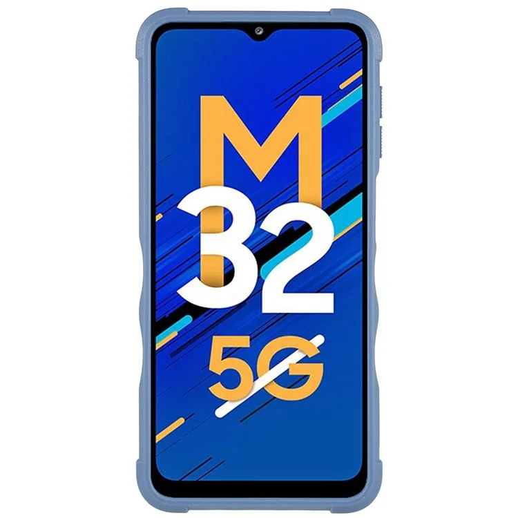 Para Samsung Galaxy M32 5G/A32 5G PC + TPU Anti-slip Edge Tampa Proteção à Prova de Gota de Telefone - Branco