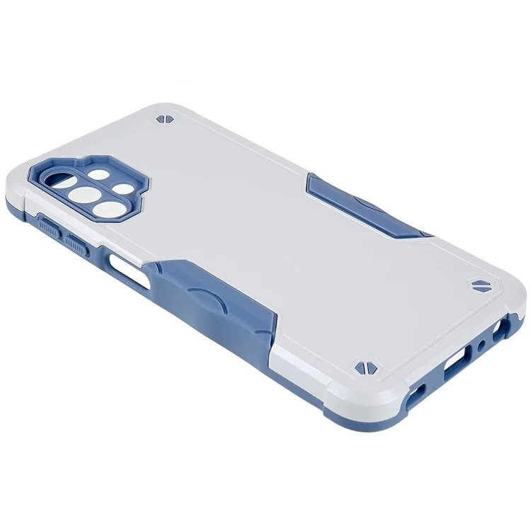 Para Samsung Galaxy M32 5G/A32 5G PC + TPU Anti-slip Edge Tampa Proteção à Prova de Gota de Telefone - Branco