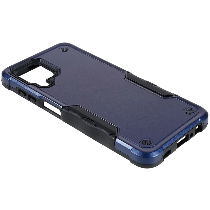For Samsung Galaxy M32 (Global Version)/F22/M22 PC + TPU Dual Layer Phone Case Shock Absorbing Cell Phone Cover - Blue
