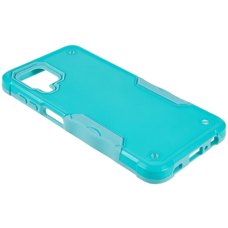 For Samsung Galaxy M32 (Global Version)/F22/M22 PC + TPU Dual Layer Phone Case Shock Absorbing Cell Phone Cover - Light Green