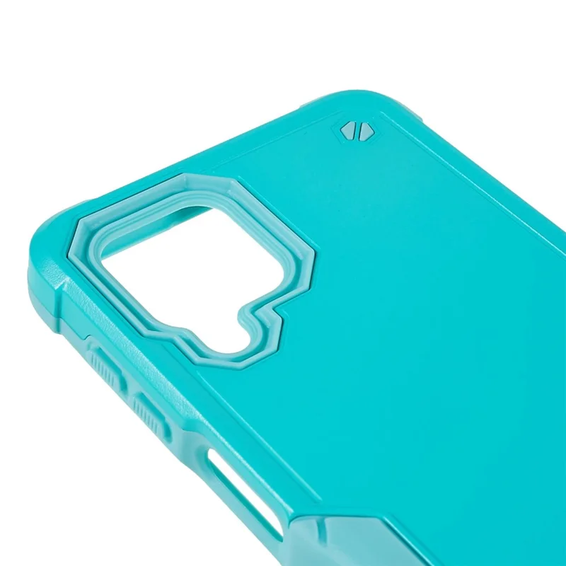 For Samsung Galaxy M32 (Global Version)/F22/M22 PC + TPU Dual Layer Phone Case Shock Absorbing Cell Phone Cover - Light Green