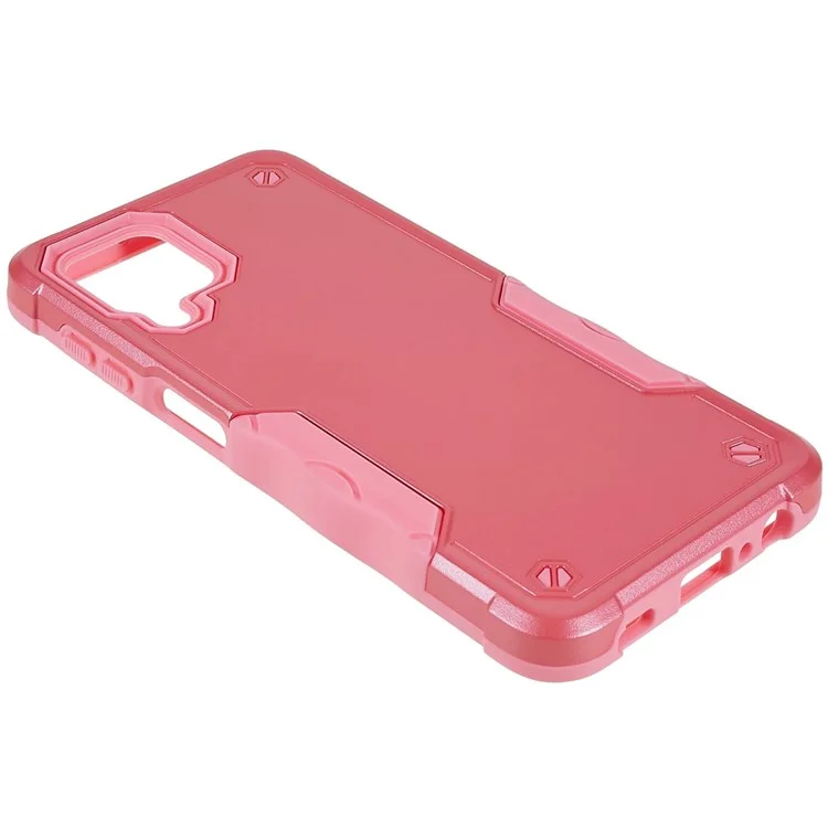 Para Samsung Galaxy M32 (versión Global)/F22/M22 PC + TPU Teléfono Dual Capa Case De Choque Cubierta De Teléfono Celular - Rosado