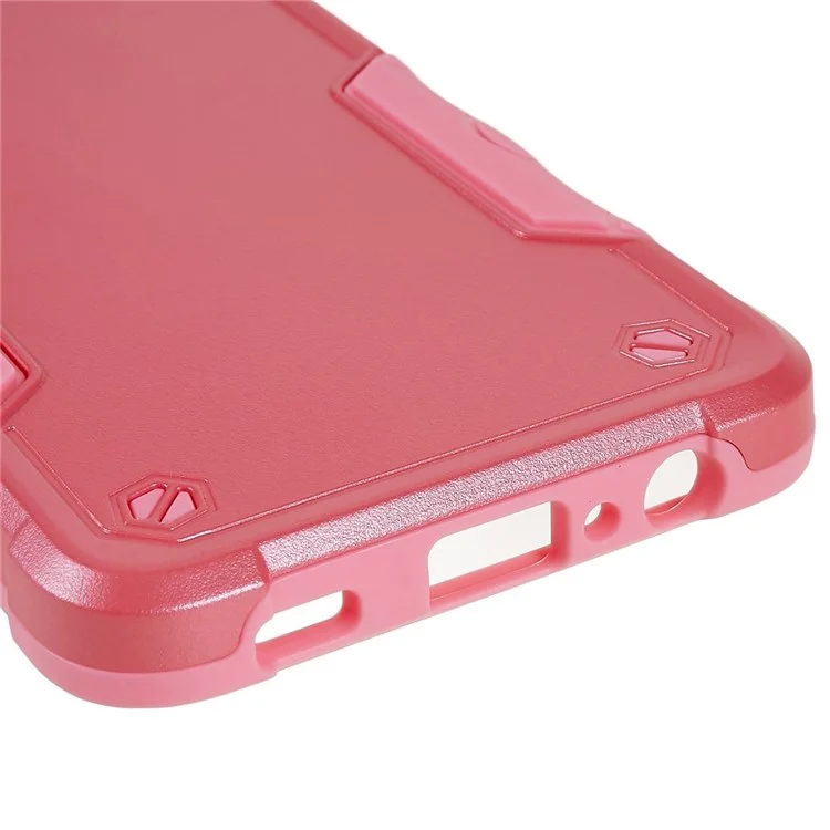 Para Samsung Galaxy M32 (versión Global)/F22/M22 PC + TPU Teléfono Dual Capa Case De Choque Cubierta De Teléfono Celular - Rosado
