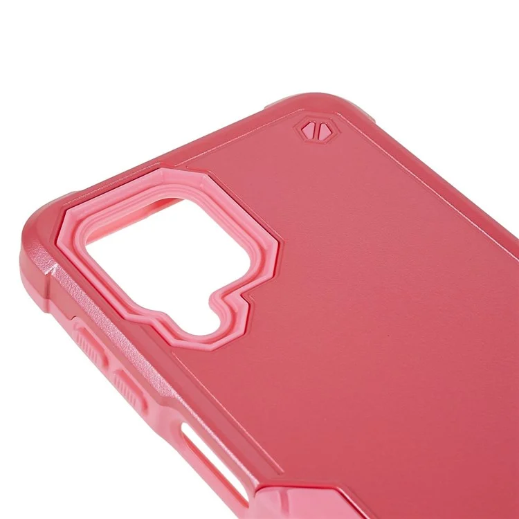 Para Samsung Galaxy M32 (versión Global)/F22/M22 PC + TPU Teléfono Dual Capa Case De Choque Cubierta De Teléfono Celular - Rosado
