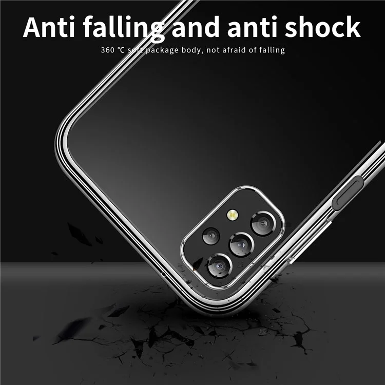 MOFI Clear Case for Samsung Galaxy A13 4G, Scratch Resistant TPU Cushion Soft Skin Protective Cover